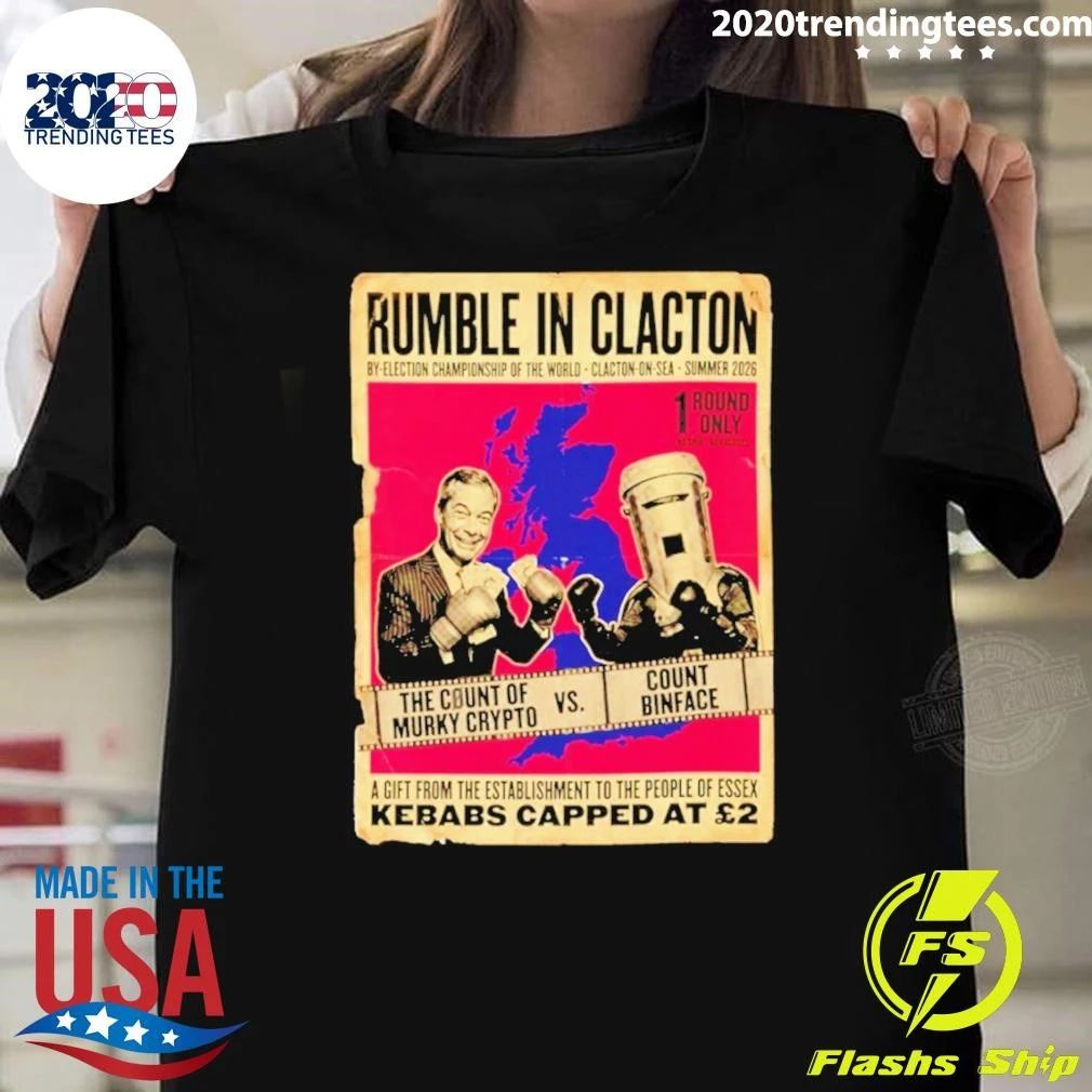 Count Binface Vs Farage Rumble In Clacton Boxing Poster Shirt