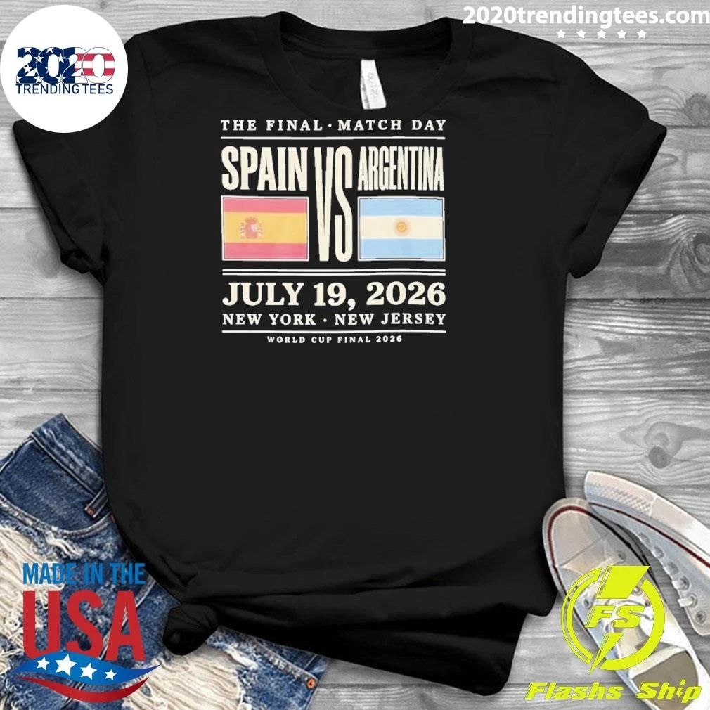 Spain Vs Argentina World Cup Final 2026 Championship Match Shirt