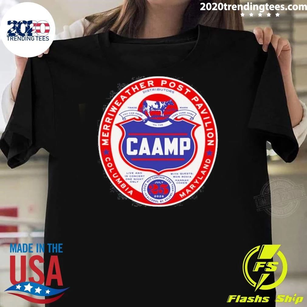Caamp July 25 2026 Columbia, Md Shirt
