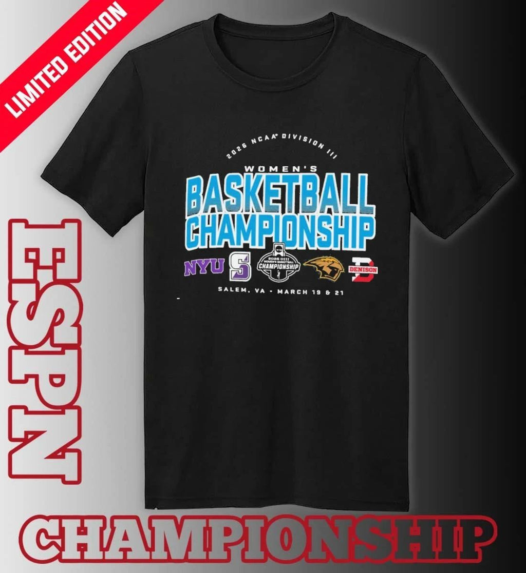 4 Teams 2026 NCAA DIII Women’s Basketball Championship T-Shirt