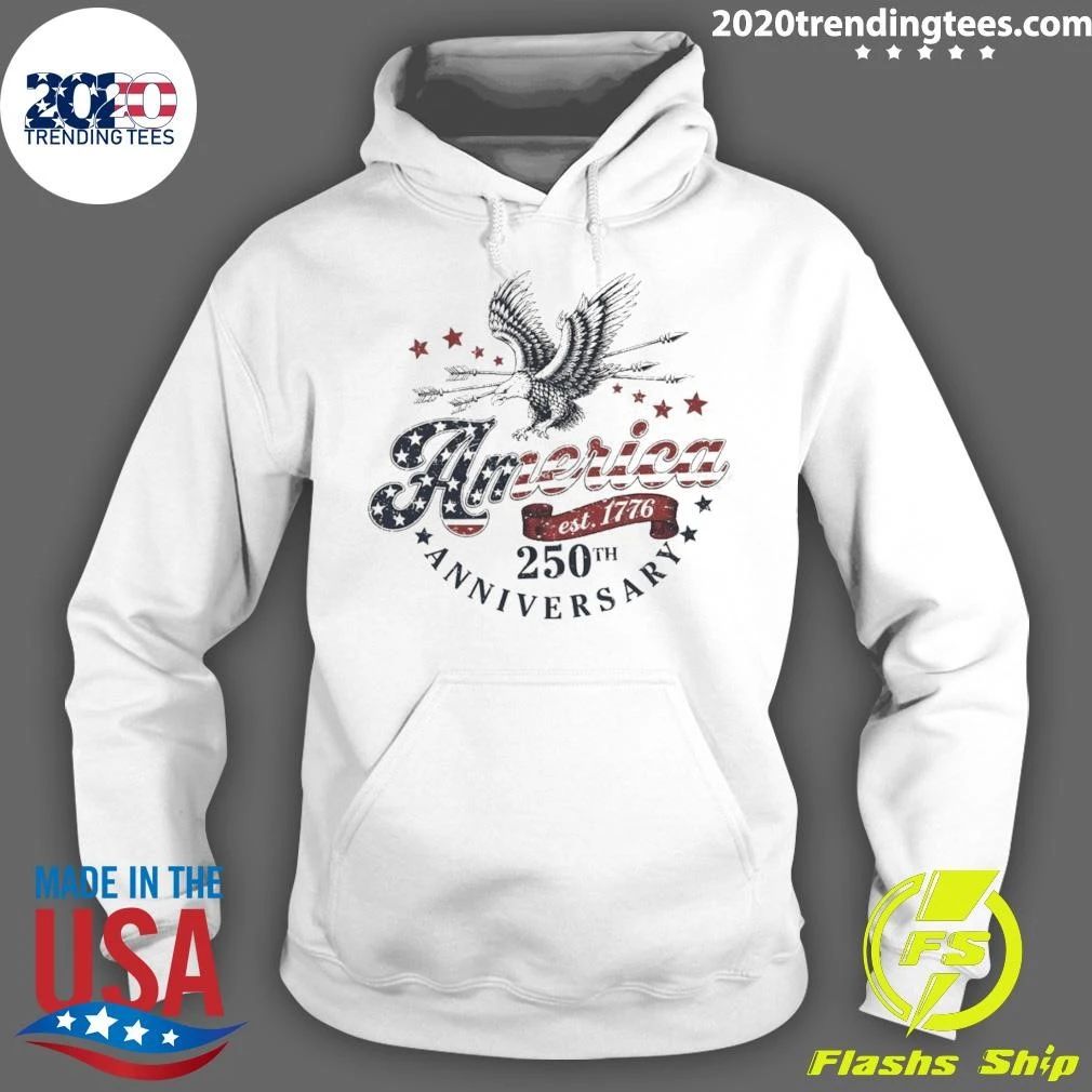 Eagle America 250th Anniversary 1776 2026 Usa Independence Day Shirt