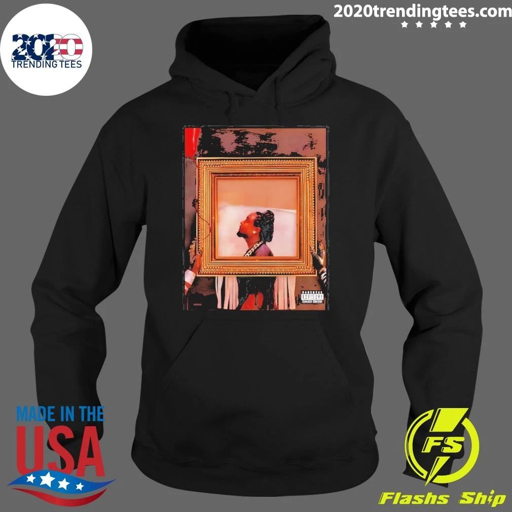 Wale Album Art Holding Picture Frame Parental Advisory Explicit Content Shirt