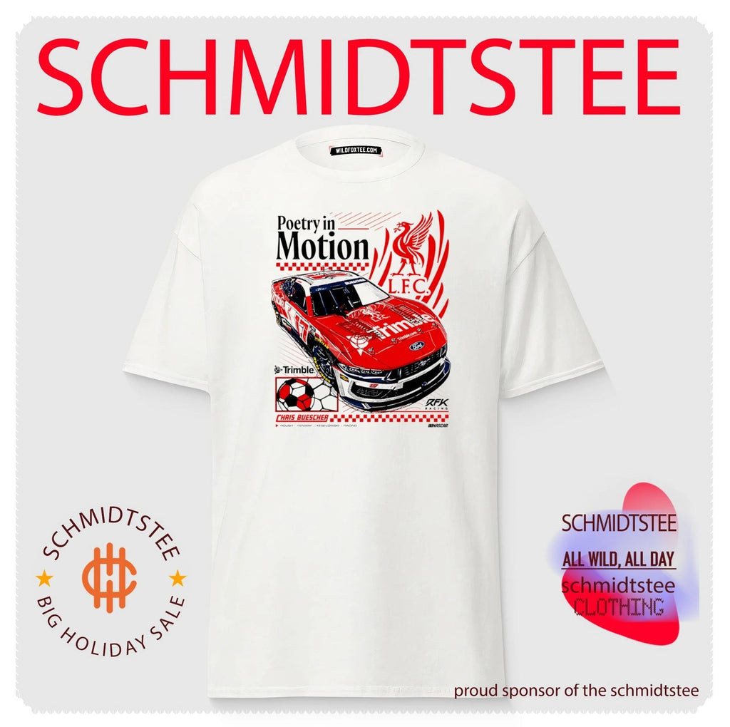 Chris Buescher Poetry in Motion RFK Racing Liverpool FC shirt