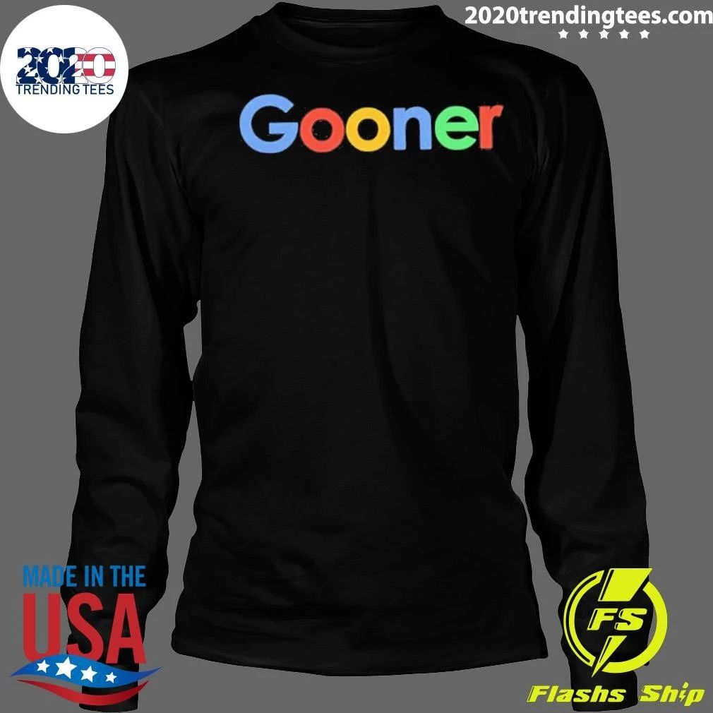 Gooner Internet Google Parody Logo Shirt