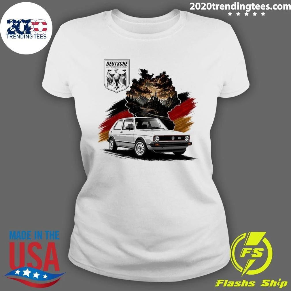 Deutsche Automobilkunst Volkswagen Golf Gti Shirt