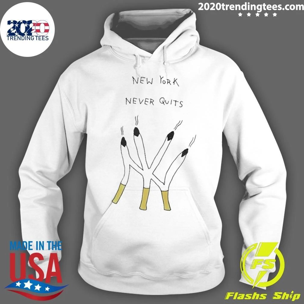 Cigarettes Forming Ny Yankees Logo New York Never Quits Shirt