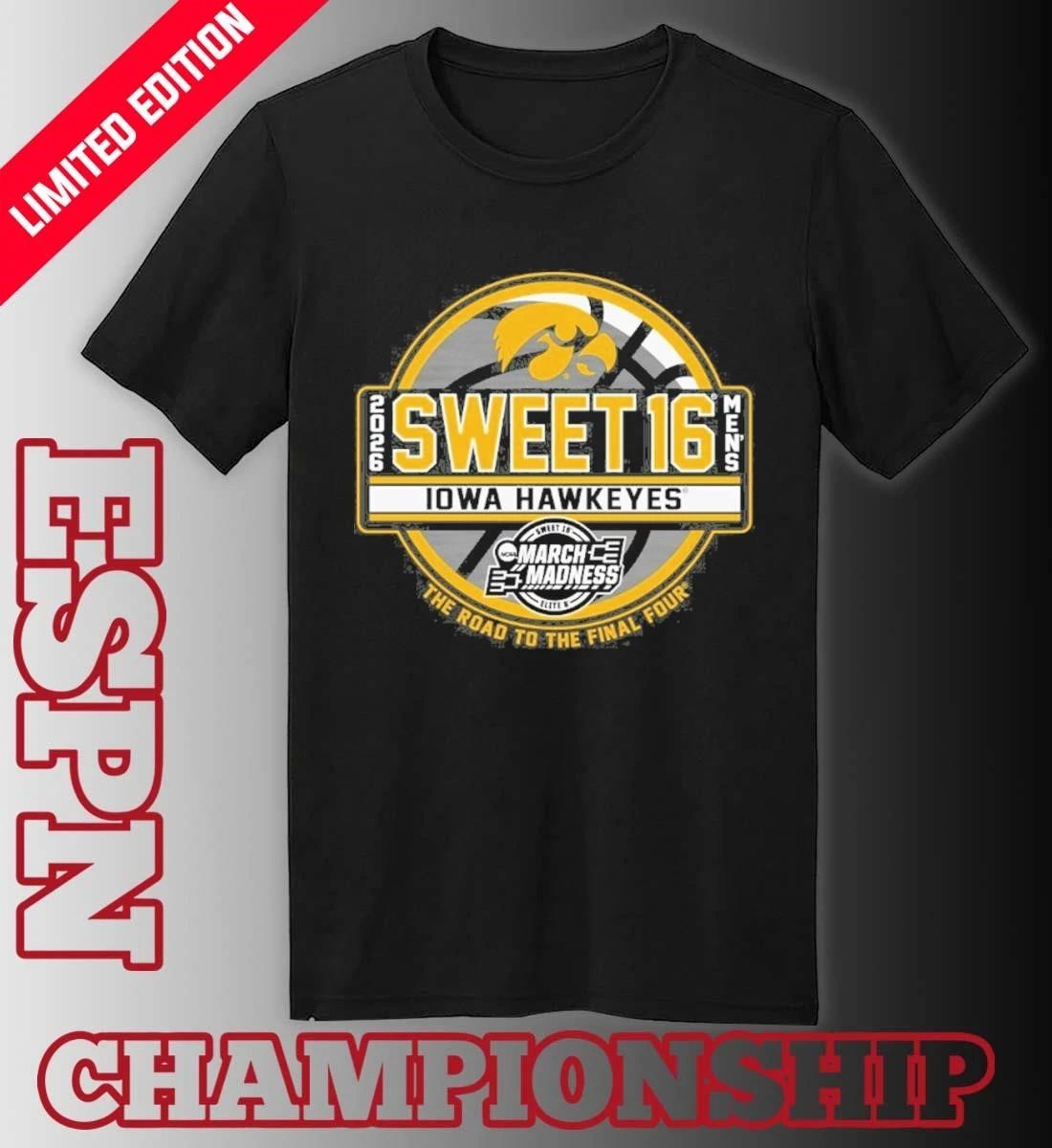 University of Iowa Men’s Basketball 2026 Sweet 16 Shirt