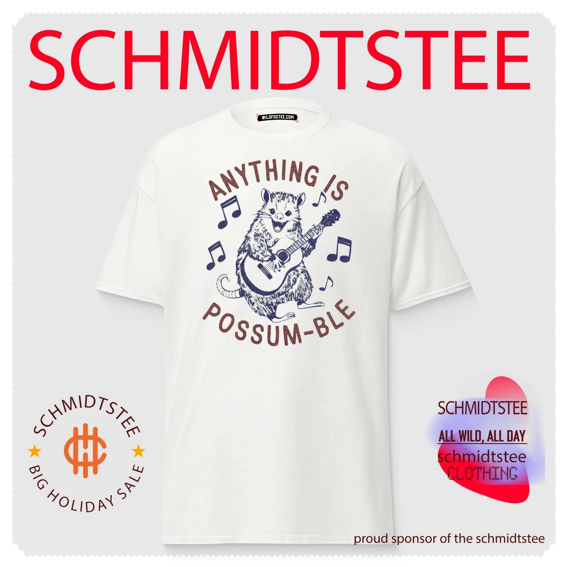 Anything is possum-ble cartoon mouse shirt