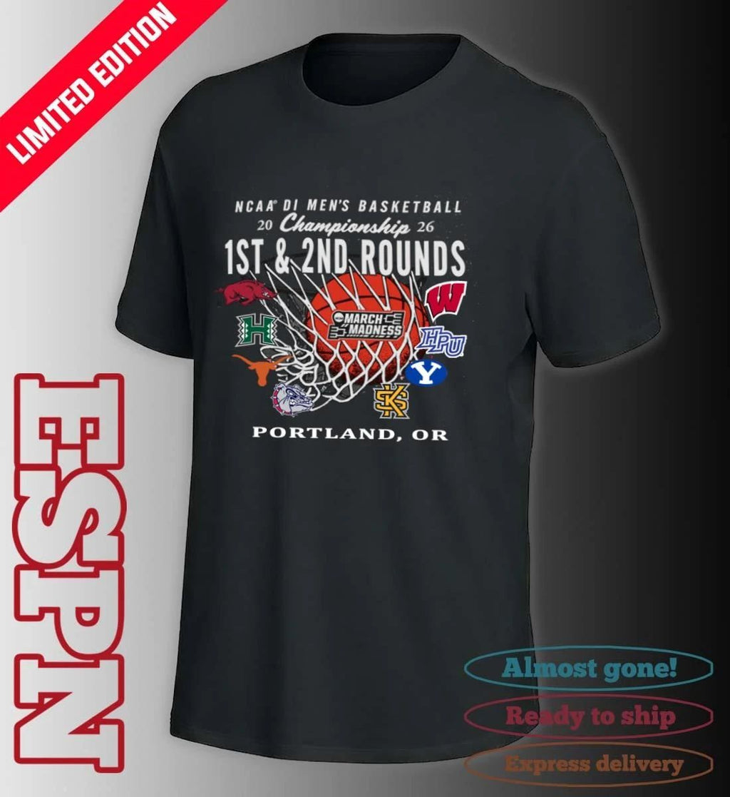 2026 NCAA DI Men’s Basketball 1st, 2nd Rounds – Portland Shirt
