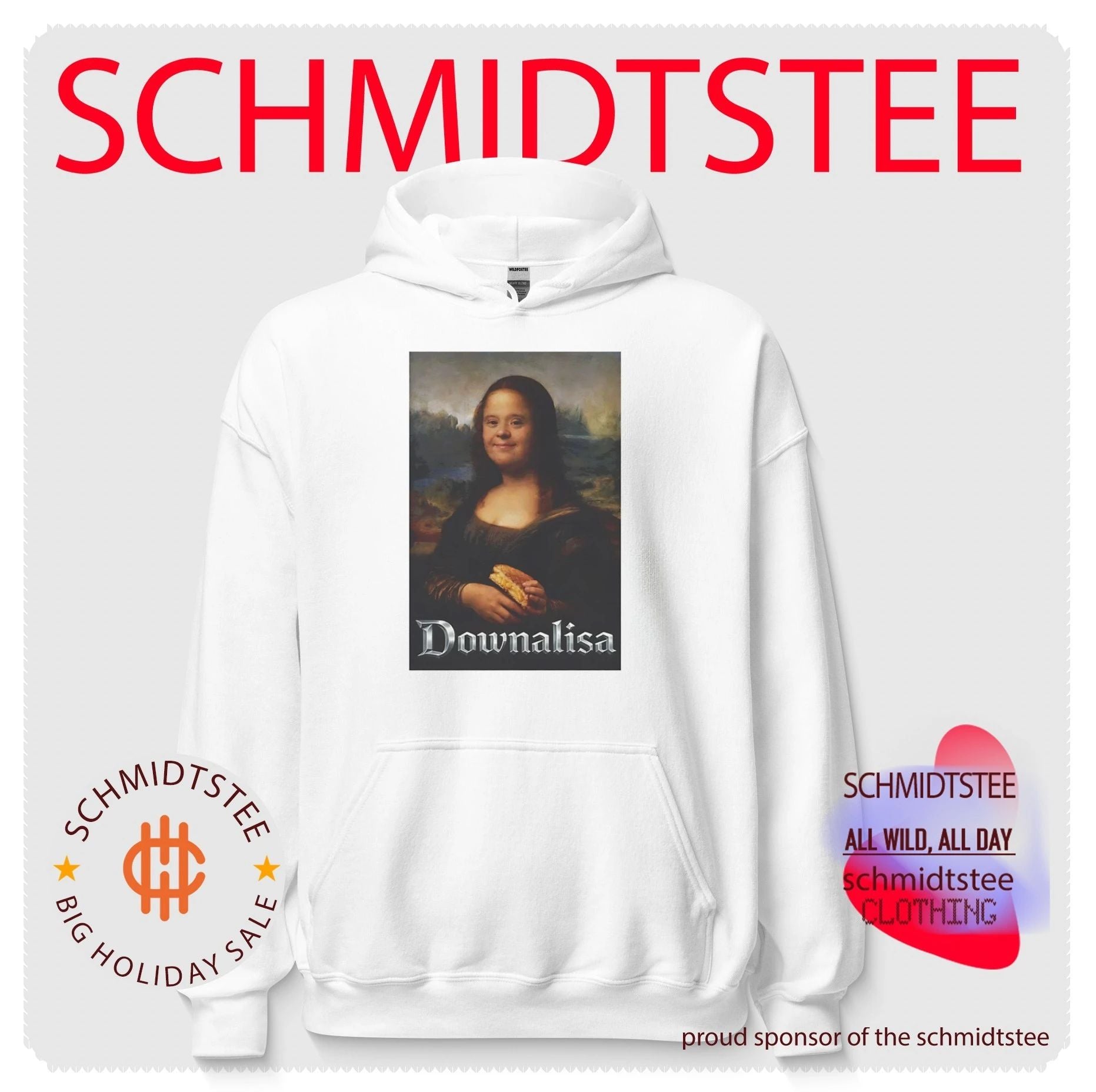 Downalisa Monalisa parody shirt