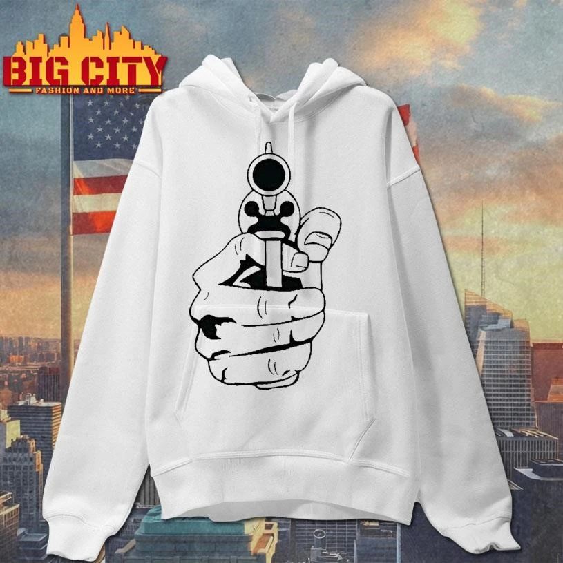 Revolver Hand Pointing Graphic Tshirts
