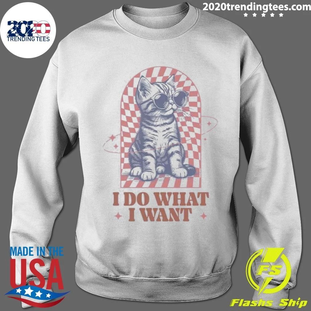 I Do What I Want Kitten Kids Shirt