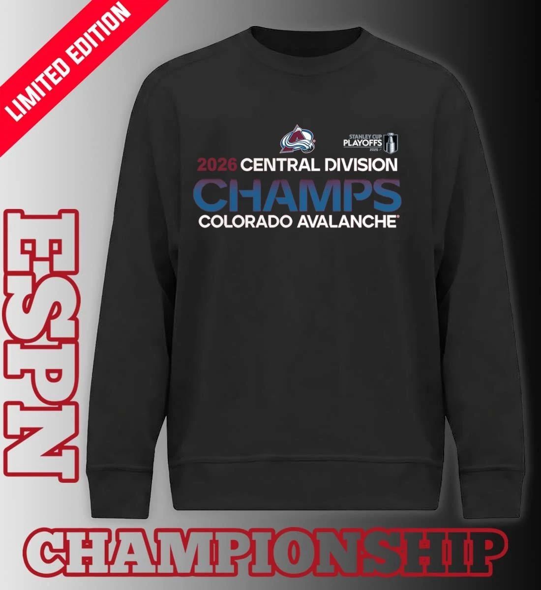 Colorado Avalanche 2026 Central Division Champions Shirt