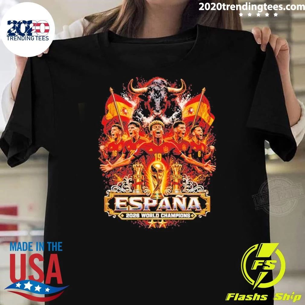 Spain Soccer Espana World Cup 2026 Champions Victory Shirt