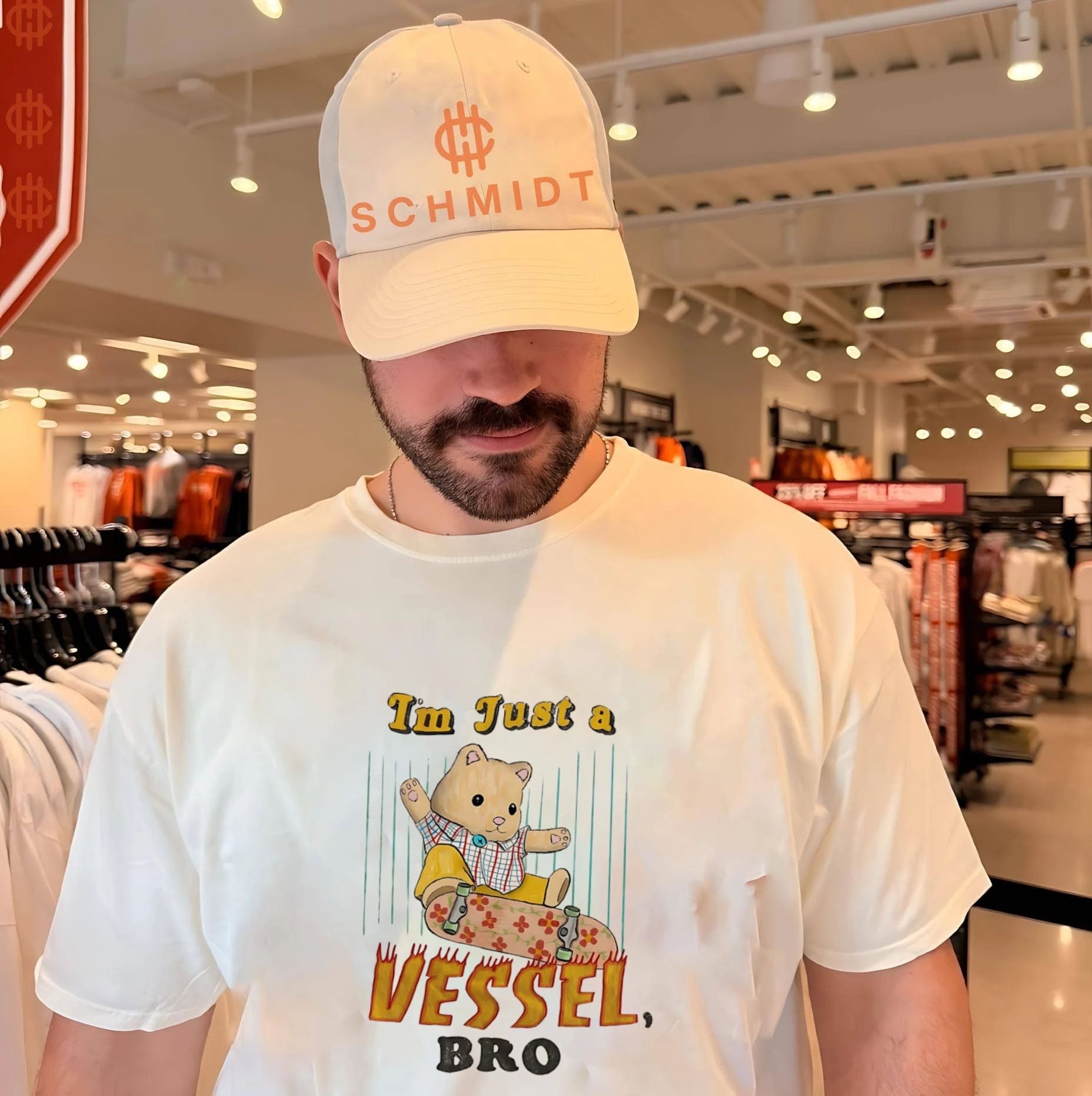I’m just a Vessel bro bear cartoon shirt