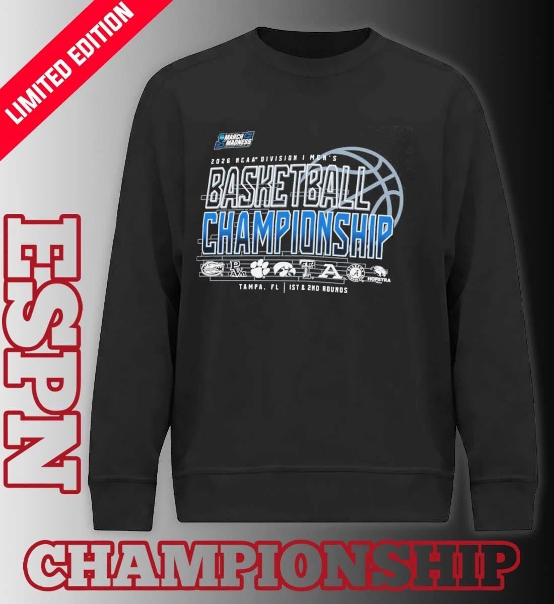 8 Teams 2026 NCAA DI Men’s Basketball Championship Tampa, FL Shirt