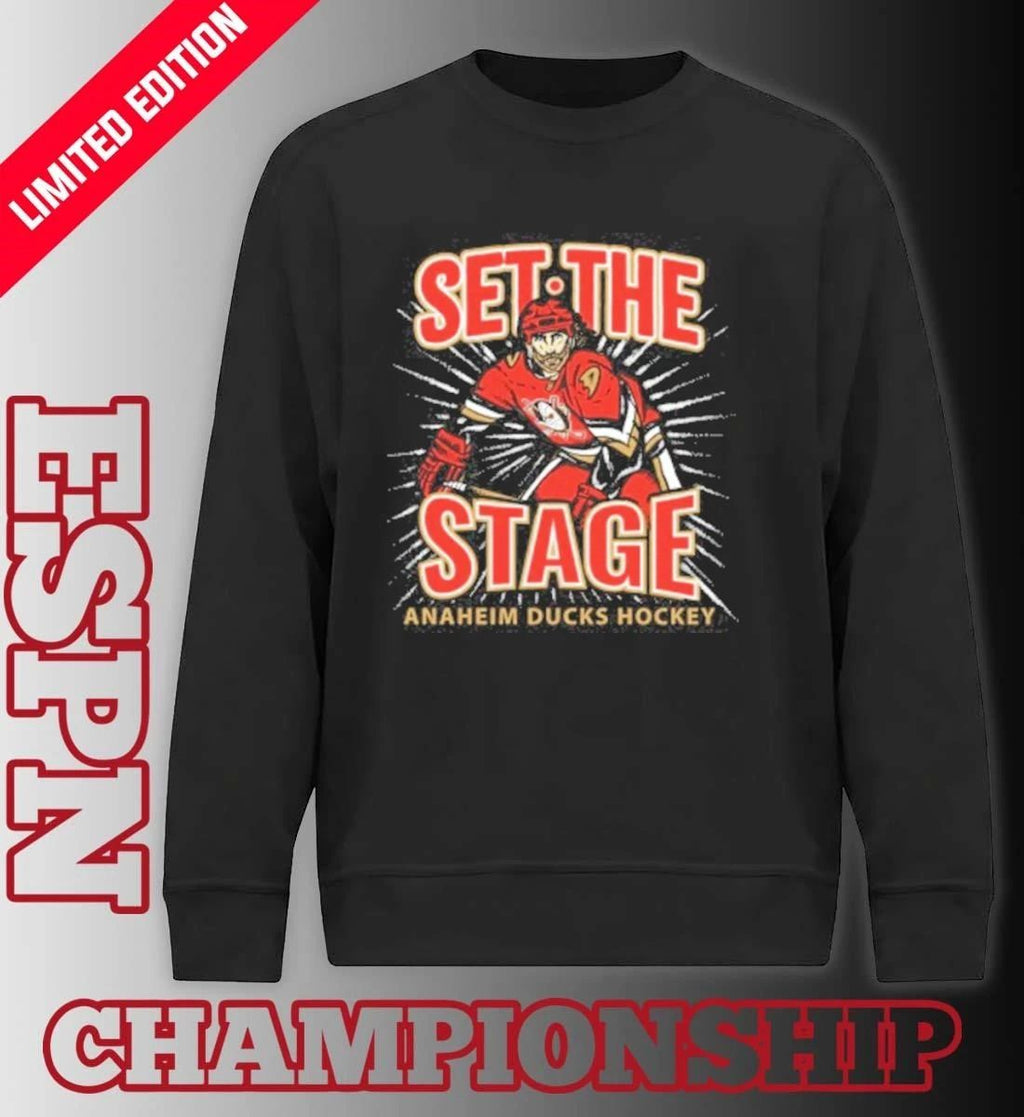 Anaheim Ducks Set the Stage Hockey Club Playoffs Shirt