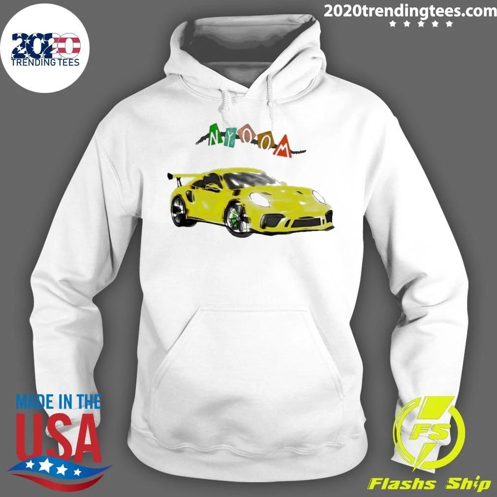Porsche Gt3rs Nyoom Yellow Sports Car Shirt