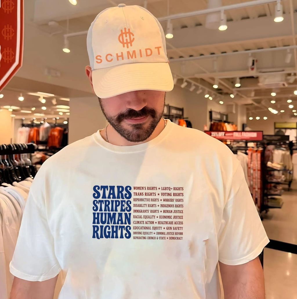 Stars stripes human rights shirt