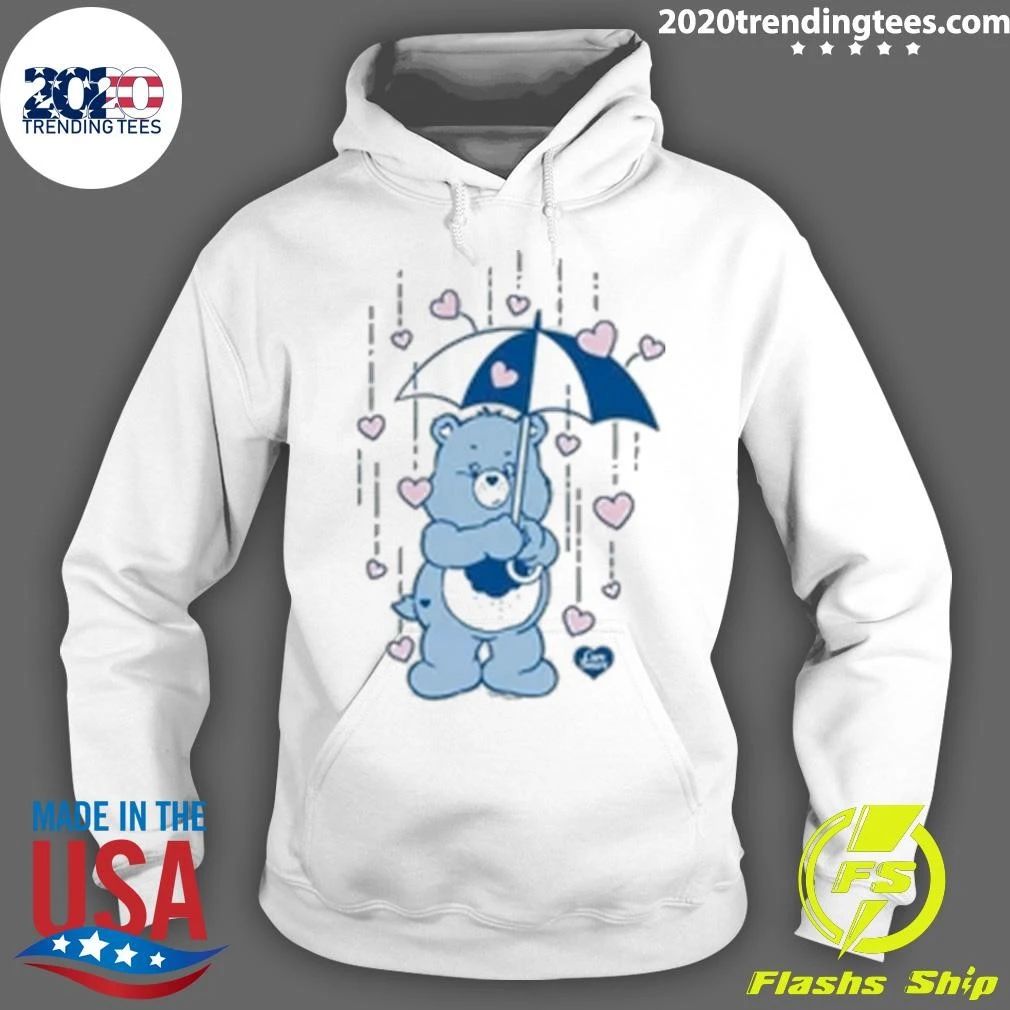 Care Bears Grumpy Bear Umbrella Hearts Oversized Graphic Shirt