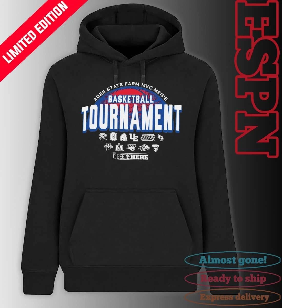 It Begins Here 2026 Missouri Valley Conference Men’s Basketball Championship T-Shirt