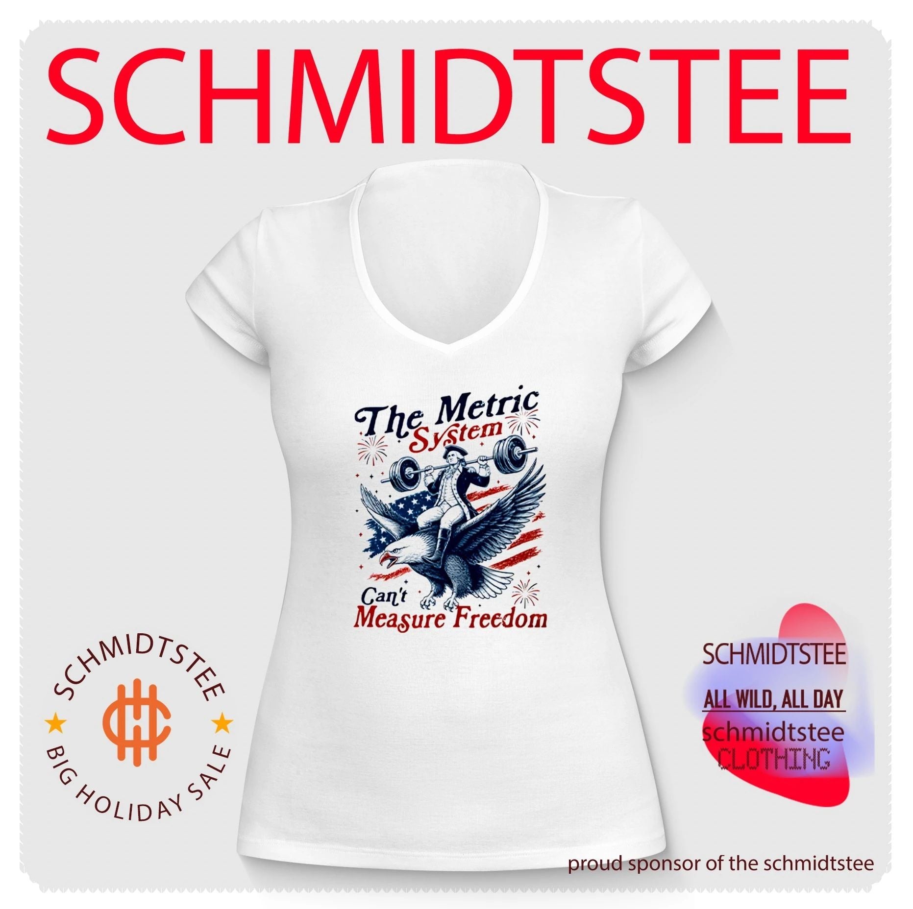 The Metric System Can’t Measure Freedom Patriotic Eagle Weightlifting shirt