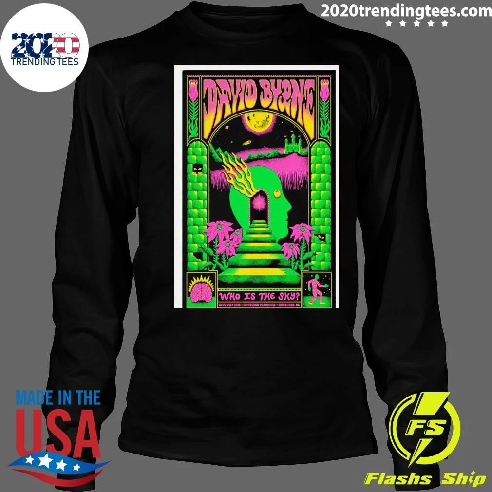 David Byrne July 20-22 2026 Edinburgh Playhouse In Edinburgh Shirt