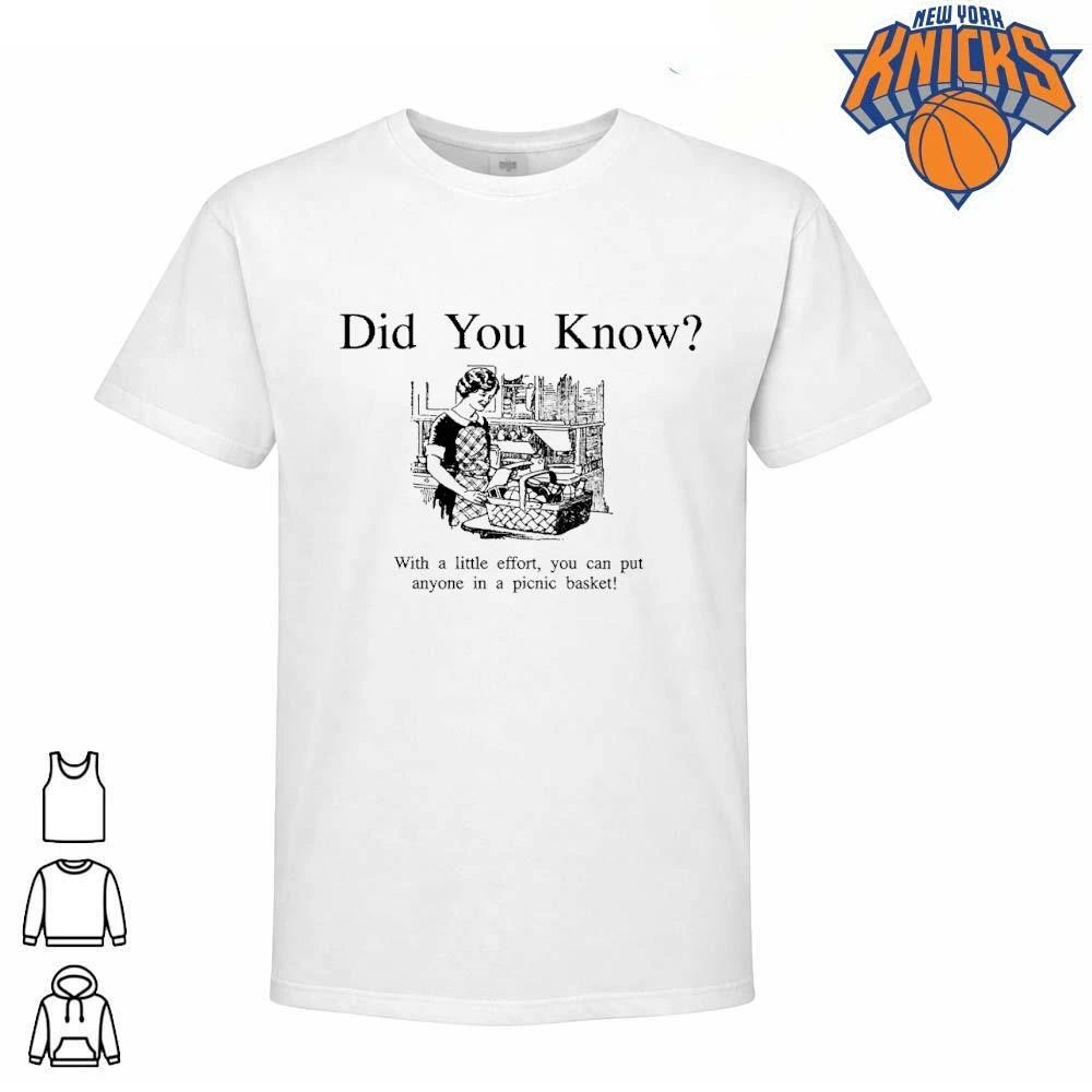 Did You Know With a little effort you can put anyone in a picnic basket Funny Meme Retro Vintage shirt