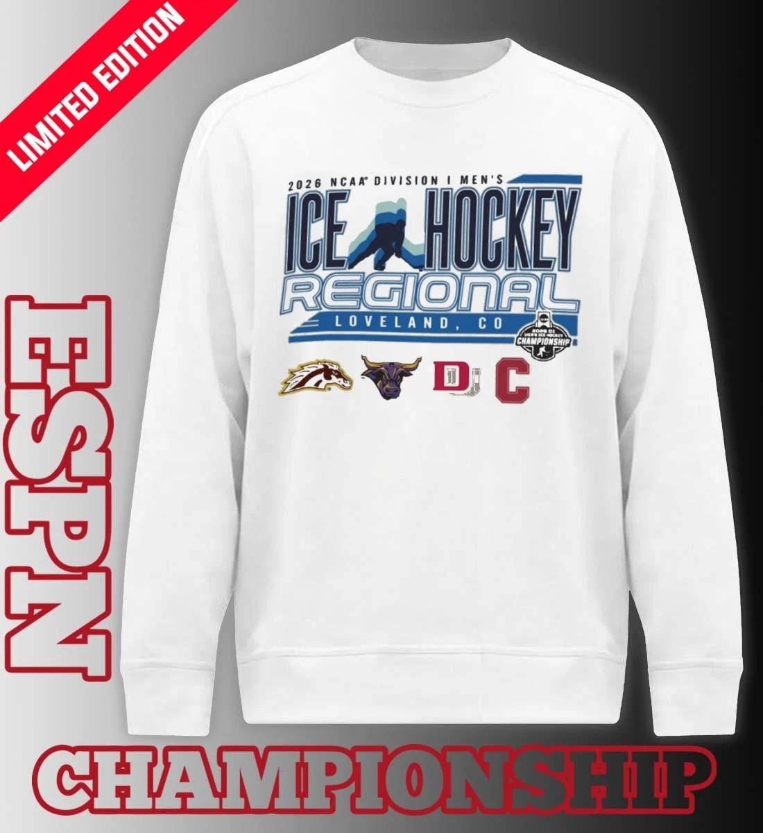 2026 NCAA DI Men’s Ice Hockey Regional – Loveland, CO T-Shirt