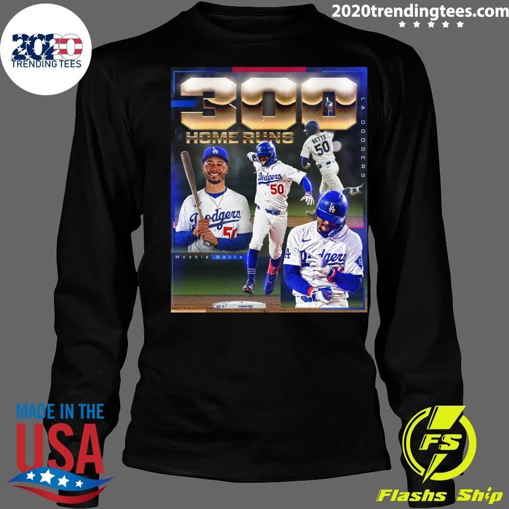 Los Angeles Dodgers 300 Home Runs For Mookie Betts Shirt