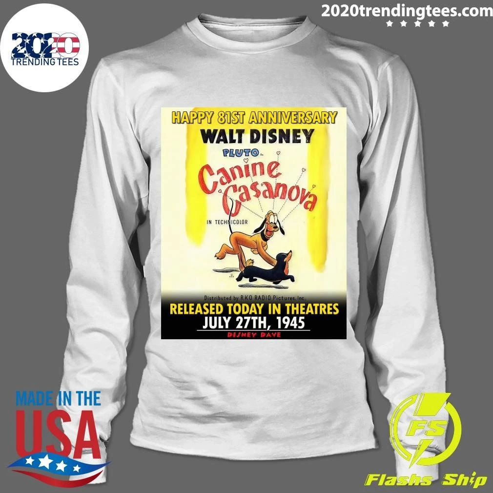Happy 81st Anniversary to Canine Casanova Shirt