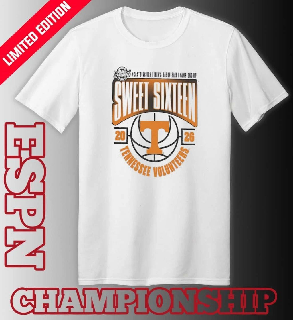 Tennessee Volunteers 2026 NCAA Men’s Basketball Tournament March Madness Sweet 16 T-Shirt