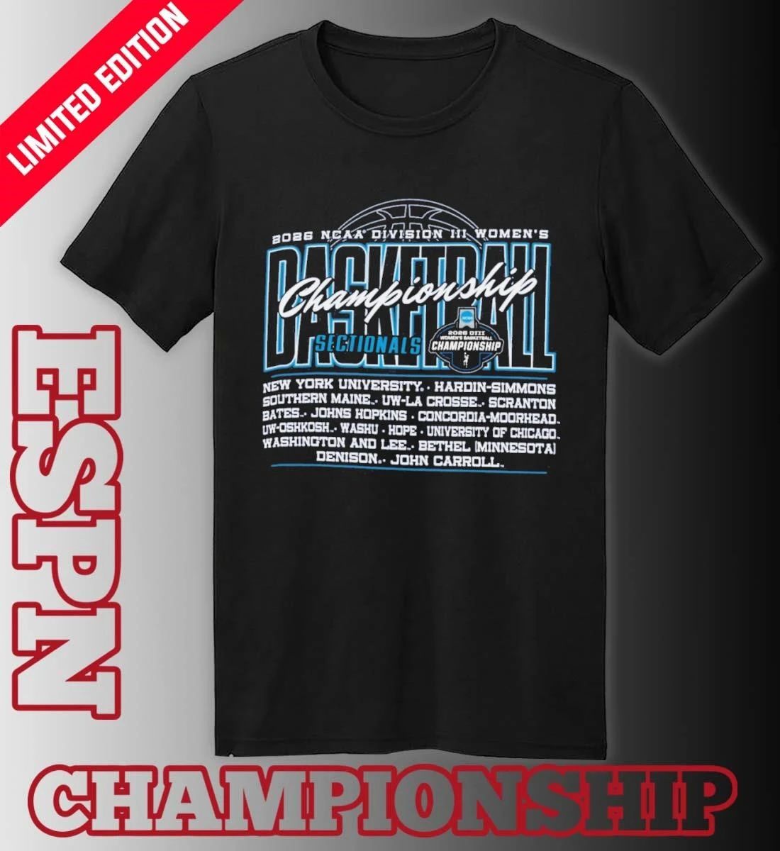 2026 NCAA DIII Women’s Basketball Sectionals T-Shirt