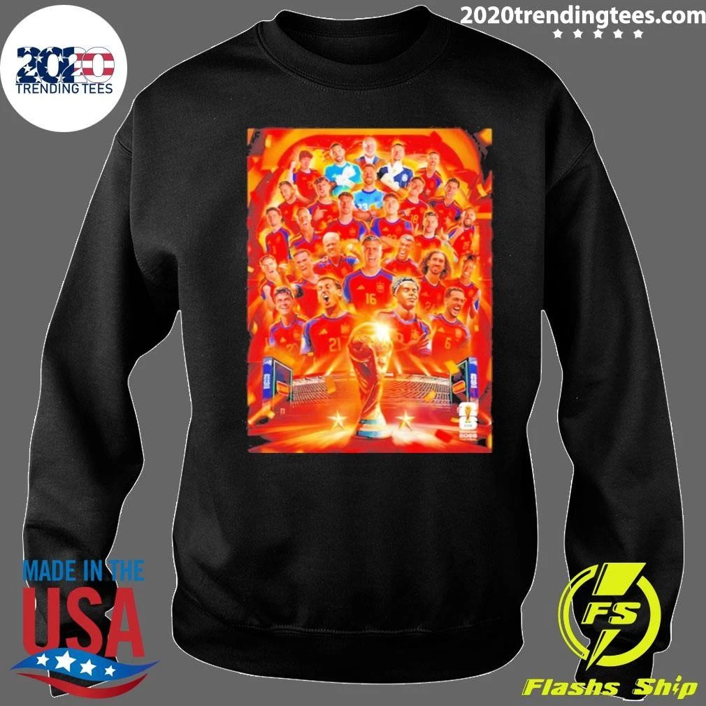 Spain Soccer 2026 Champions Celebration World Cup 2026 Shirt