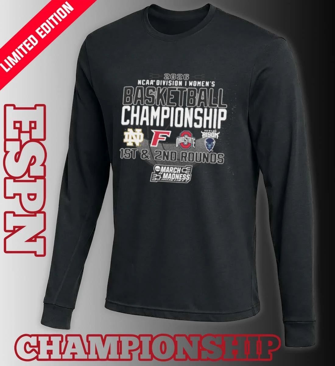 1st, 2nd Rounds 2026 NCAA DI Women’s Basketball Championship – Columbus, OH Shirt