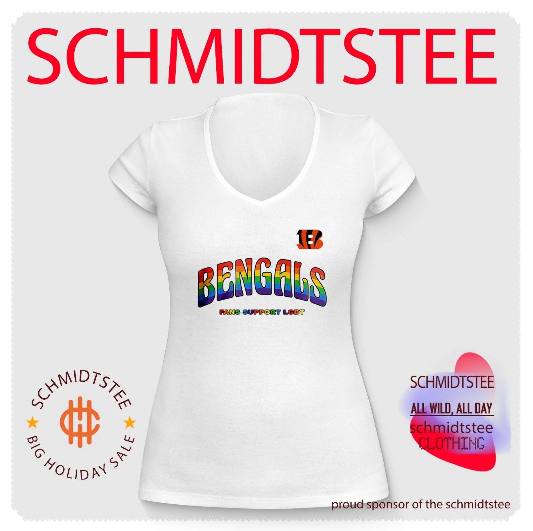 Cincinnati Bengals Fans Support LGBT Pride Month shirt