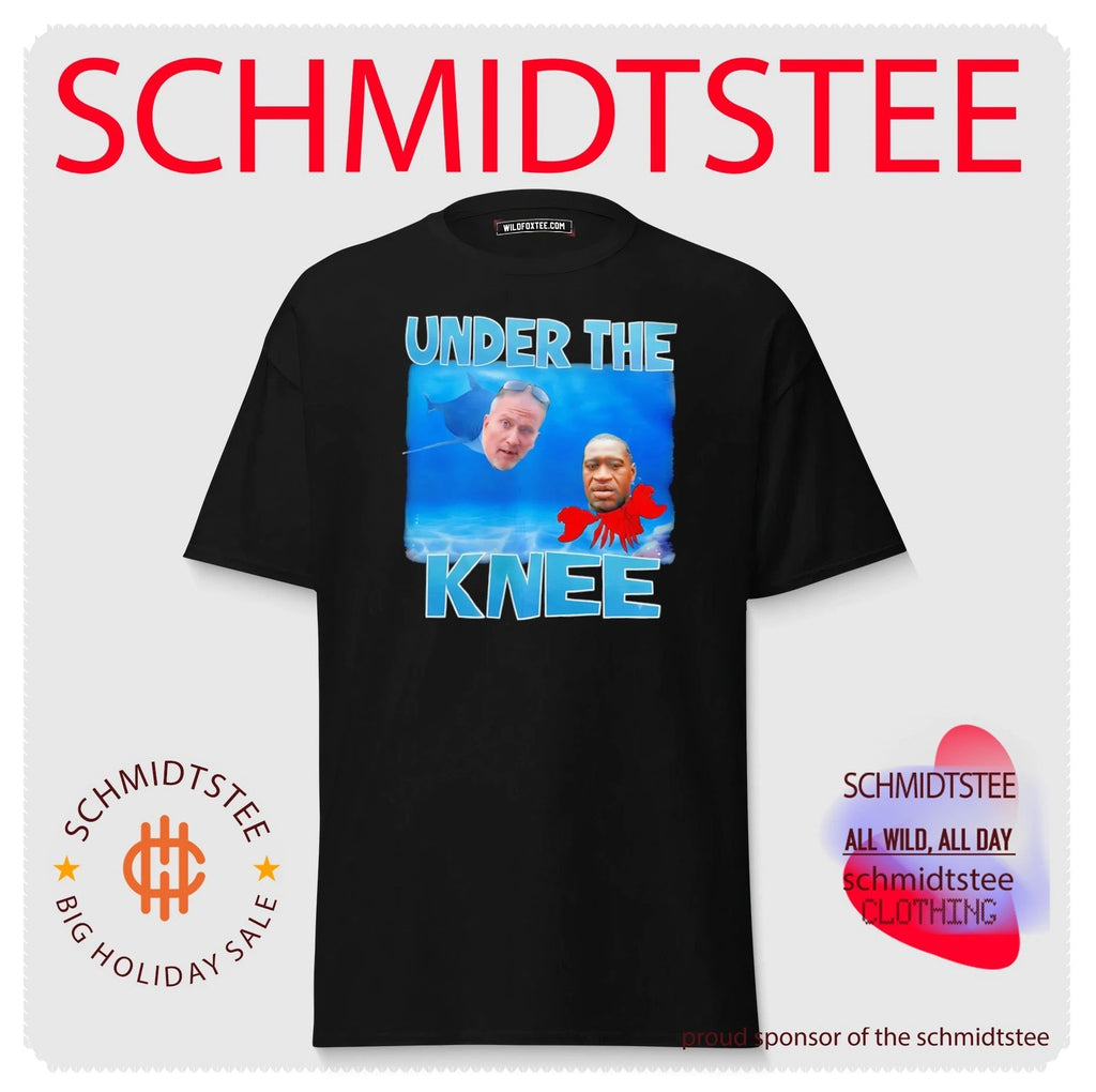 Under the Knee Shark and Crab Meme George Floyd shirt
