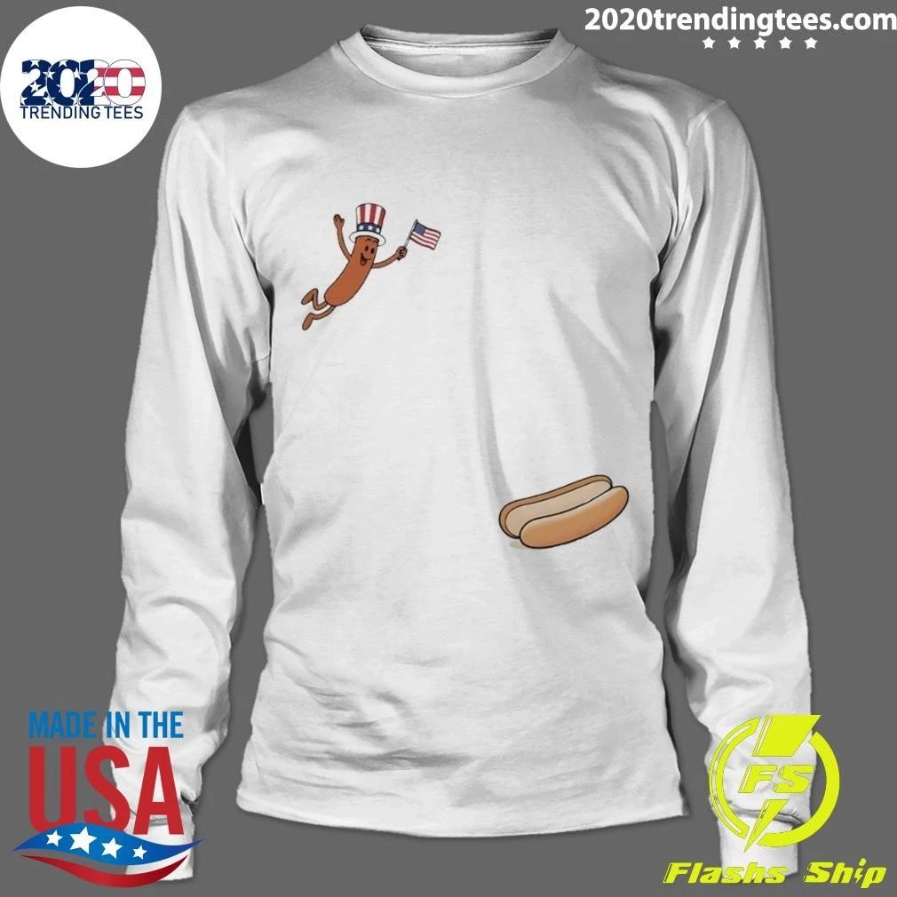 Hotdog Uncle Sam Fly Freedom American Flag 4th Of July 2026 Shirt