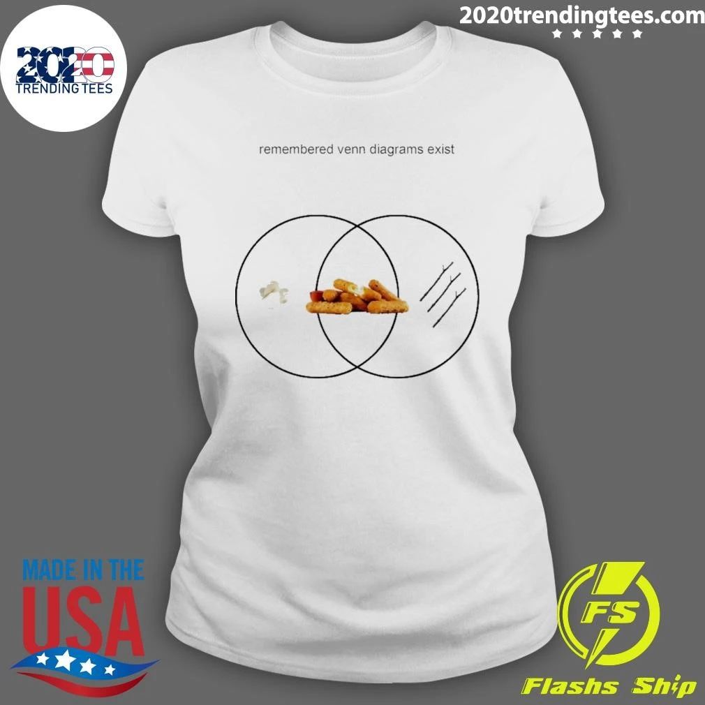 Remembered Venn Diagrams Exist Mozzarella Sticks Shirt