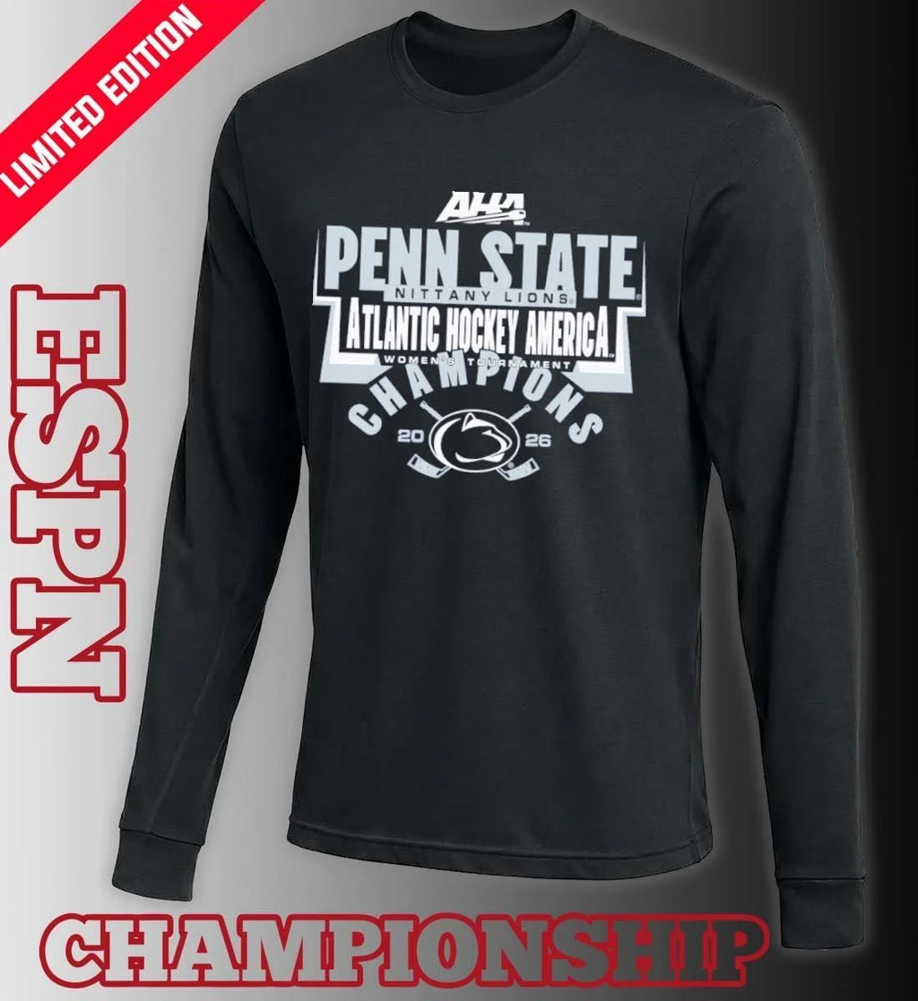 Penn State Nittany Lions 2026 AHA Women’s Hockey Champions T-Shirt