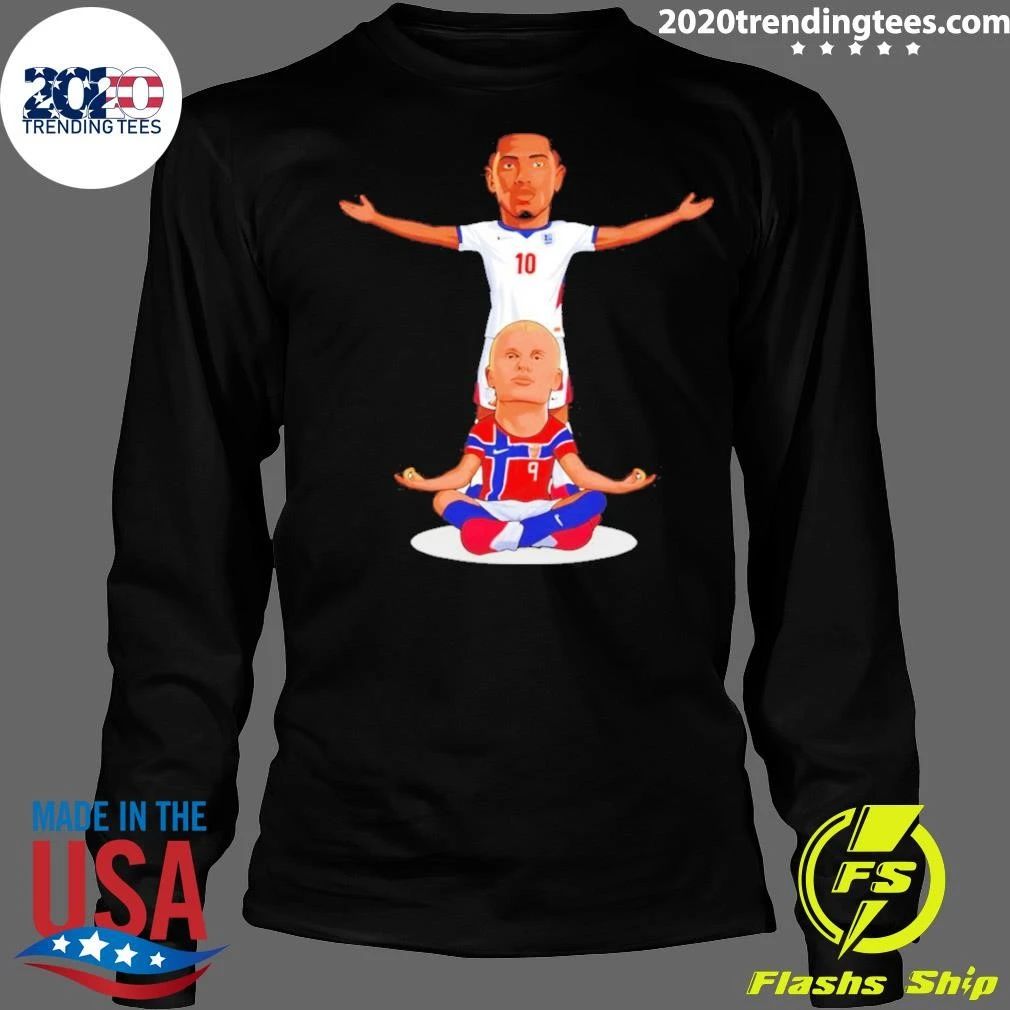 Jude Bellingham And Erling Haaland Number 10 And 9 England Norway Soccer World Cup 2026 Shirt