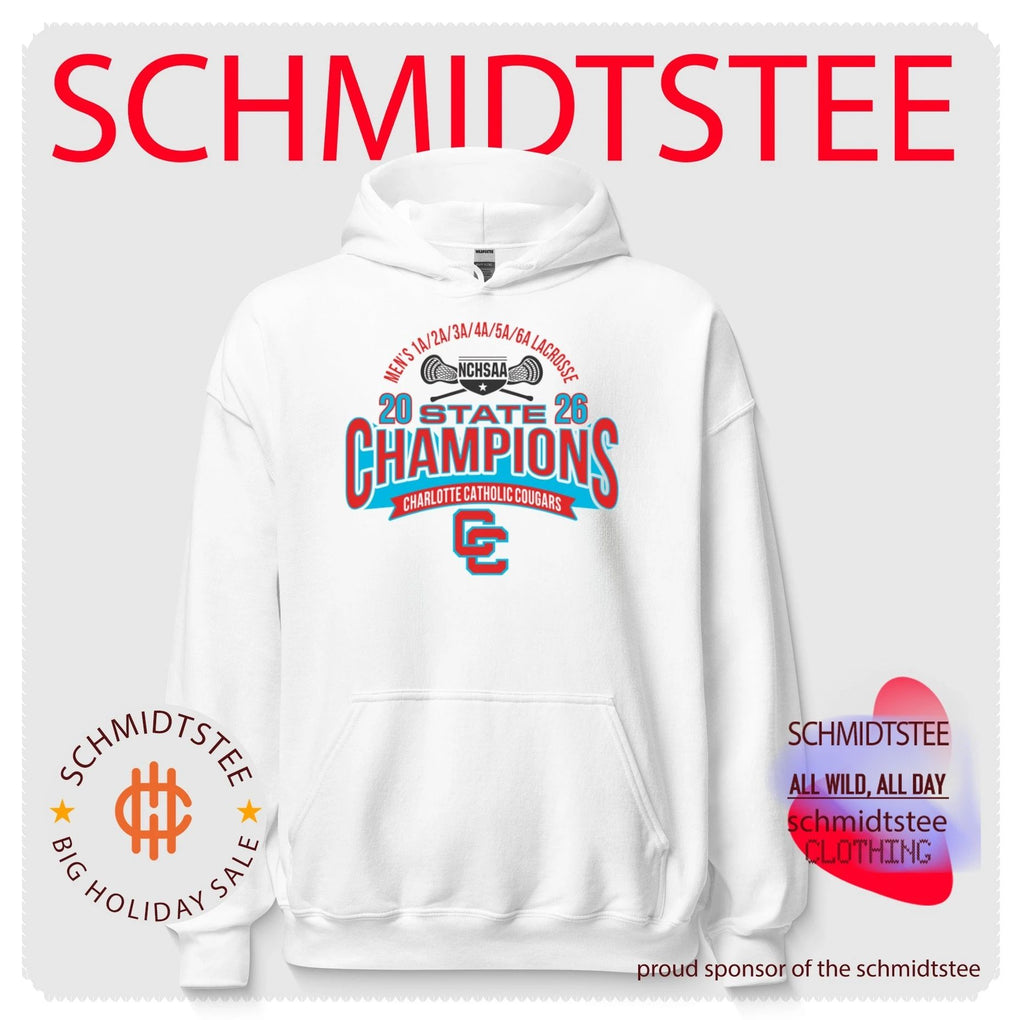 Charlotte Catholic Cougars 2026 NCHSAA Men’s 1A to 6A Lacrosse Champions shirt