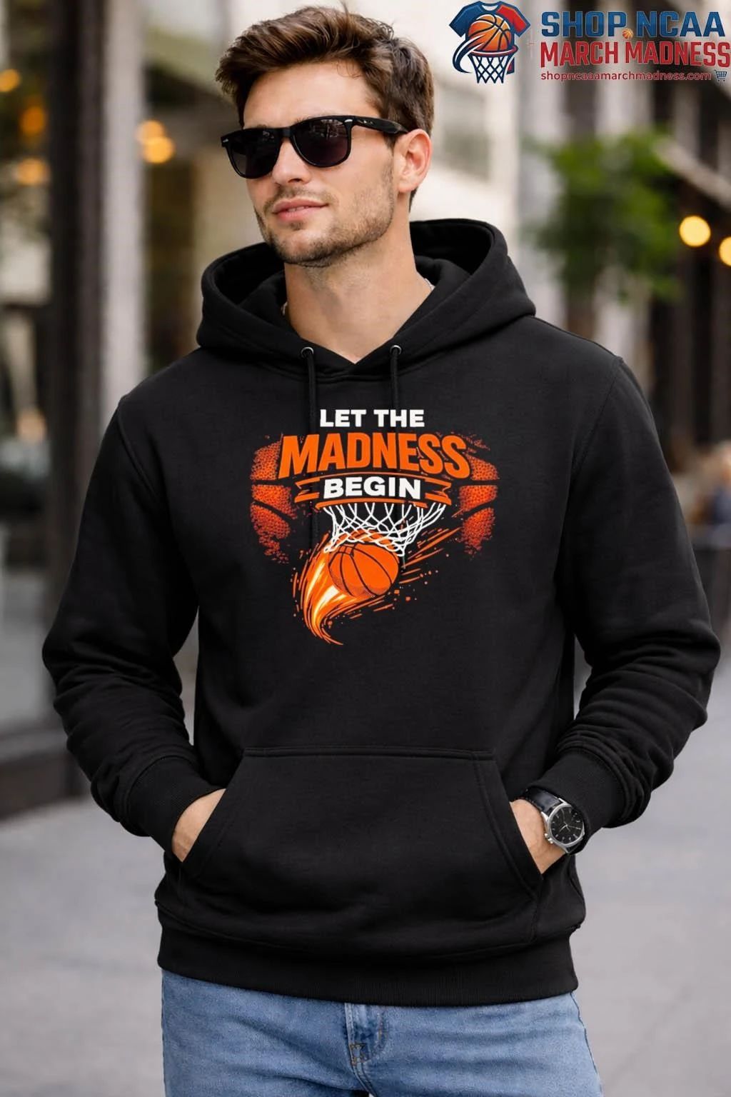 Let The Madness Begin March Madness Basketball Shirt
