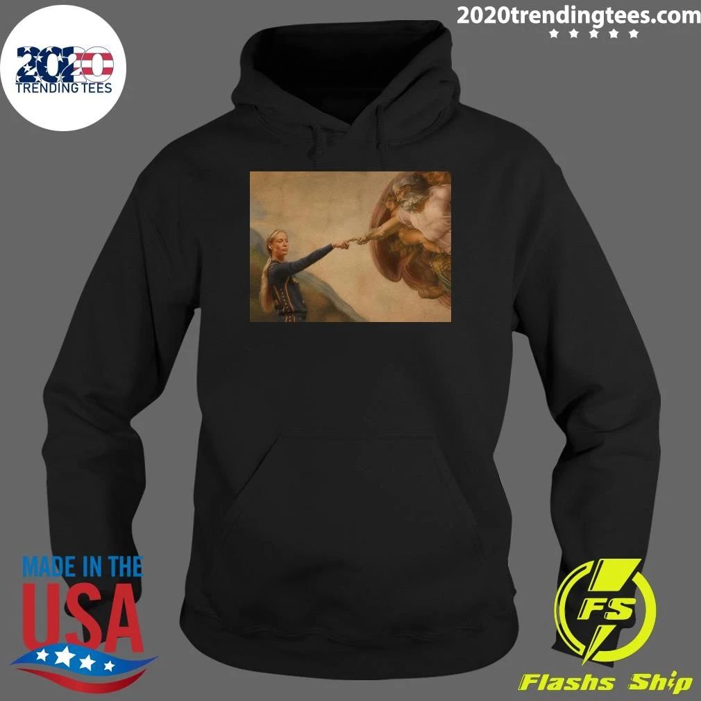 The Creation of Adam Basketball Parody Indiana Fever Shirt