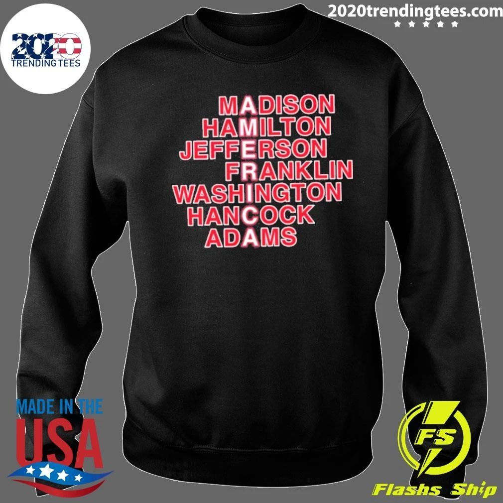 America Founding Fathers Acrostic American History Shirt