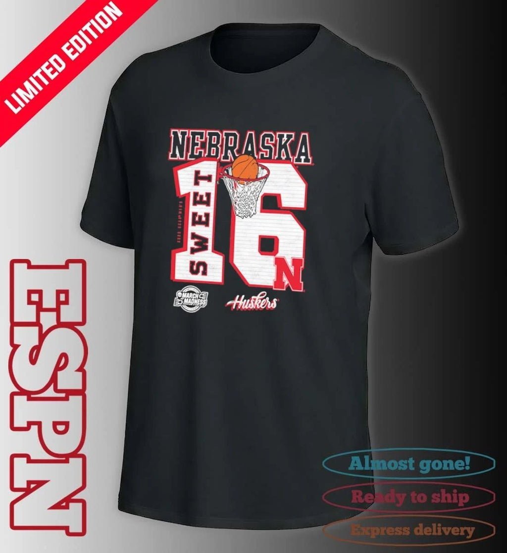 Nebraska Cornhuskers 2026 NCAA March Madness Sweet 16 Bound Shirt
