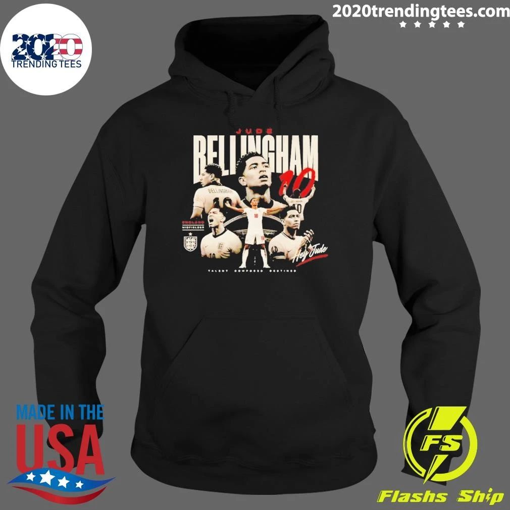 Jude Bellingham England Soccer World Cup 2026 Hey Jude Tallent Composed Destined Shirt