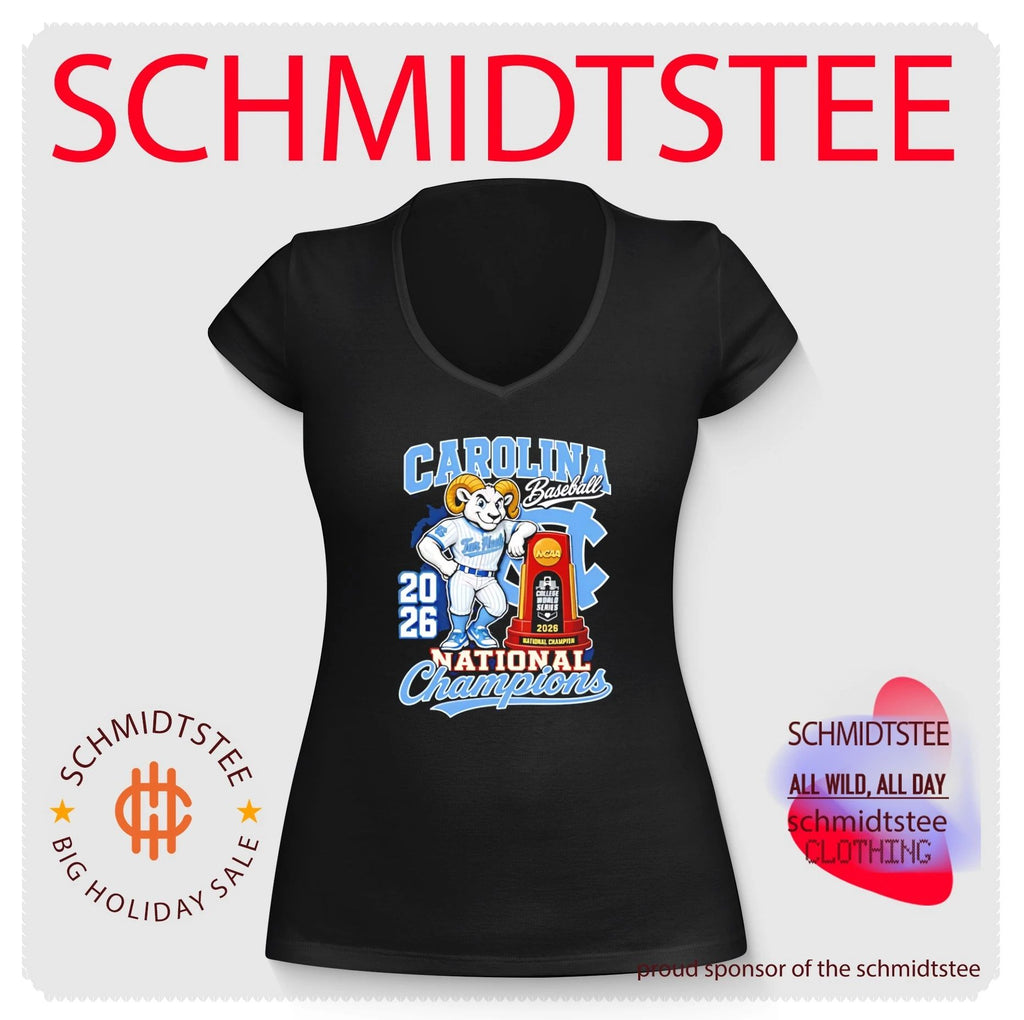 North Carolina Tar Heels 2026 National Champions mascot trophy shirt