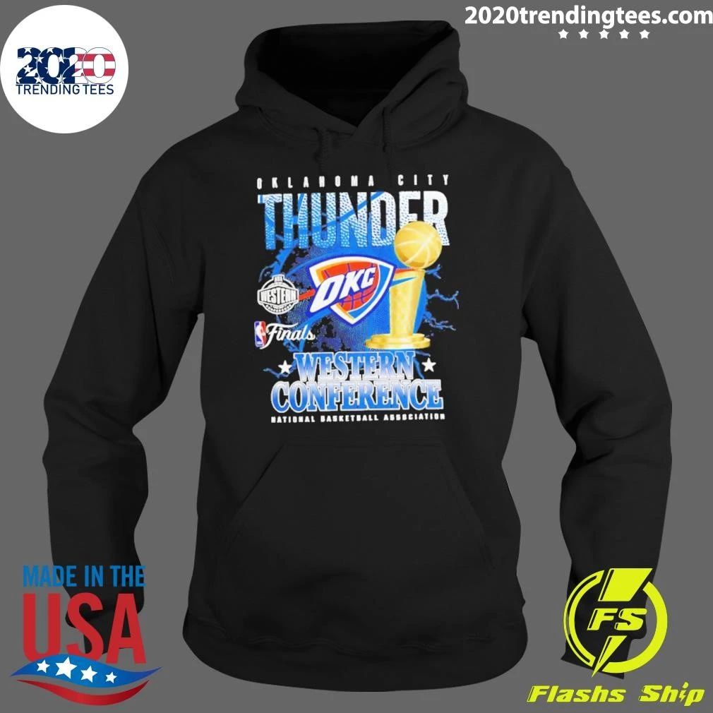 Oklahoma City Thunder 2026 Western Conference Finals Championship Celebration Trophy Shirt