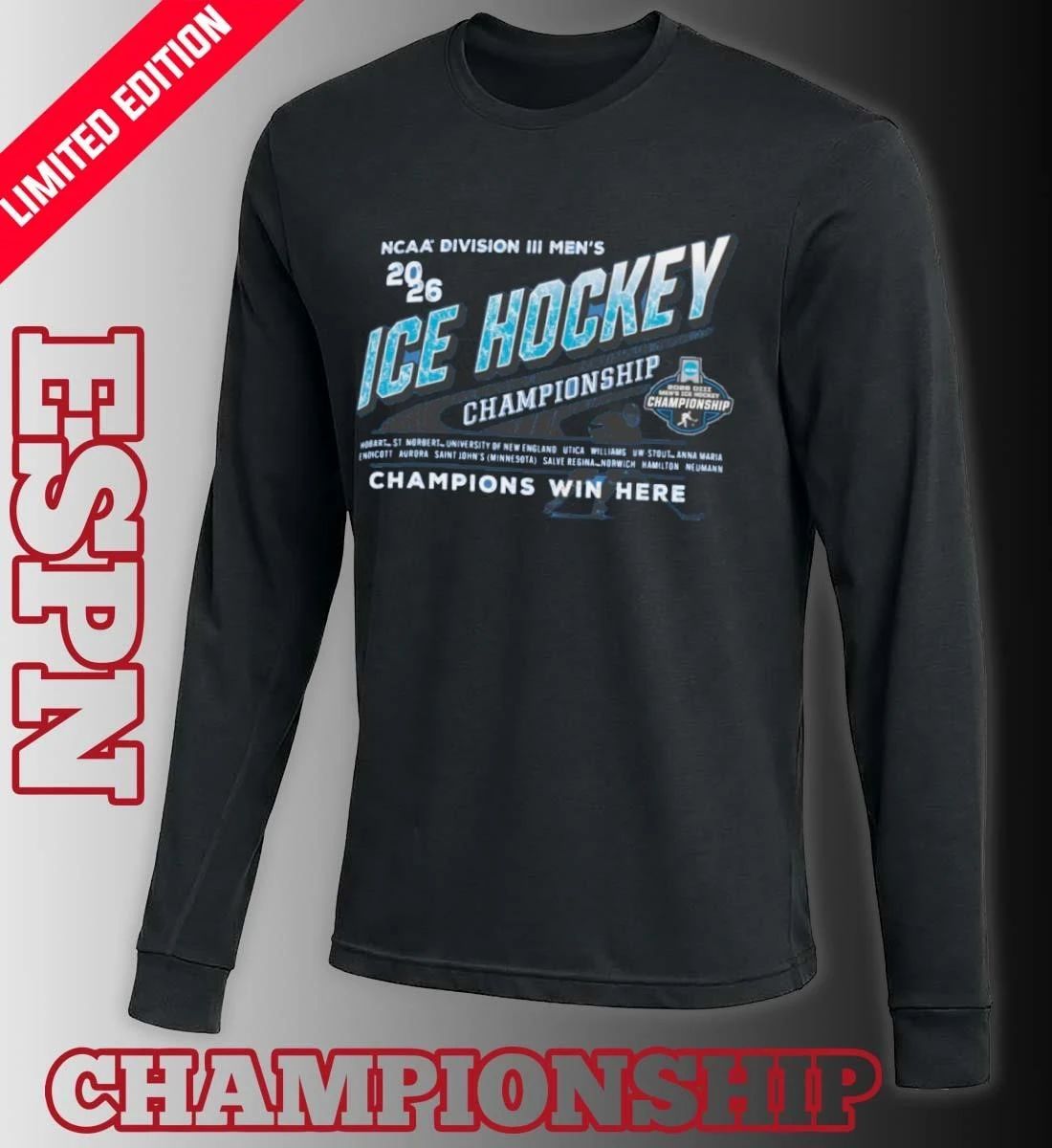 2026 NCAA Division III Men’s Ice Hockey 1st Round T-Shirt